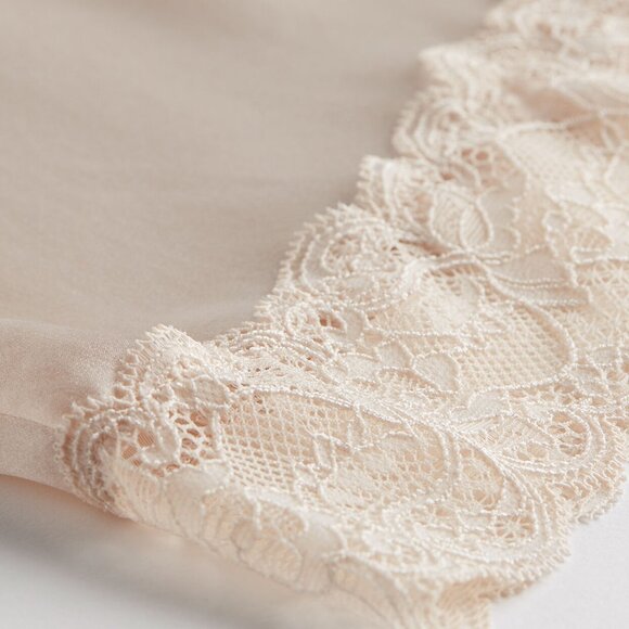 Intimissimi Lace Trim Silk Shorts / Size L - Picture 7 of 10